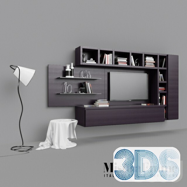 76 Bookcase 3d Models Vol.01