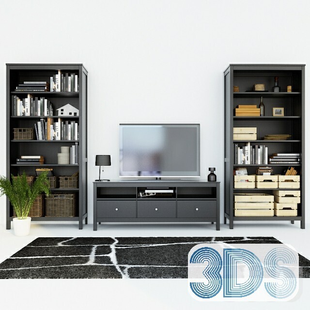 76 Bookcase 3d Models Vol.01
