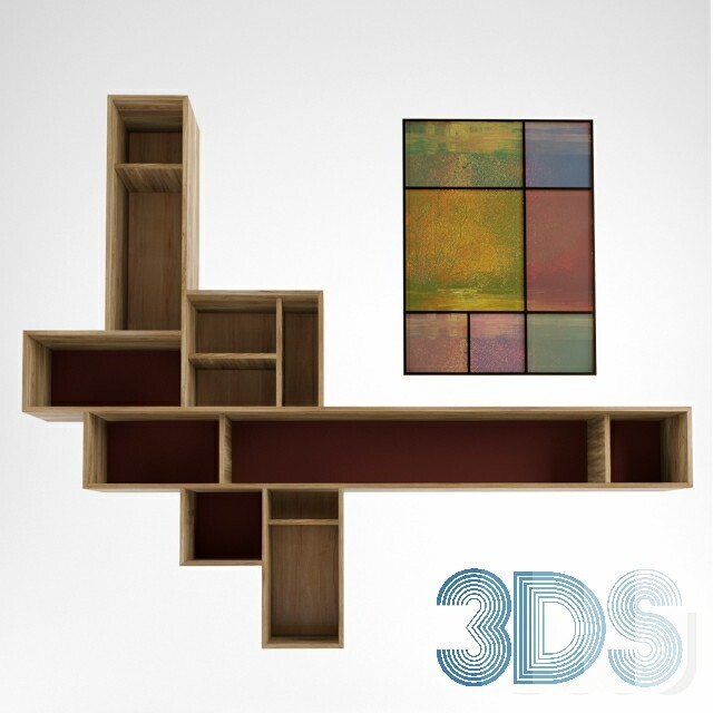 76 Bookcase 3d Models Vol.01