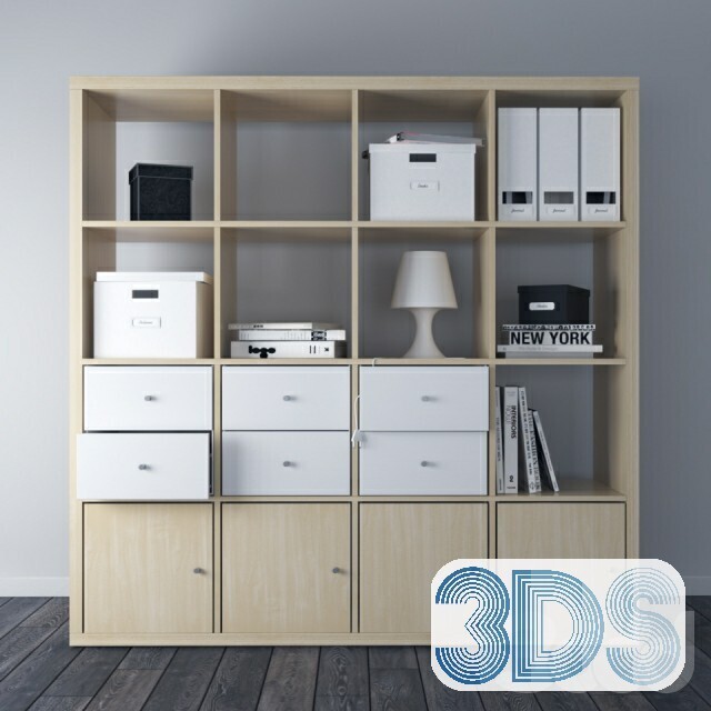 76 Bookcase 3d Models Vol.01