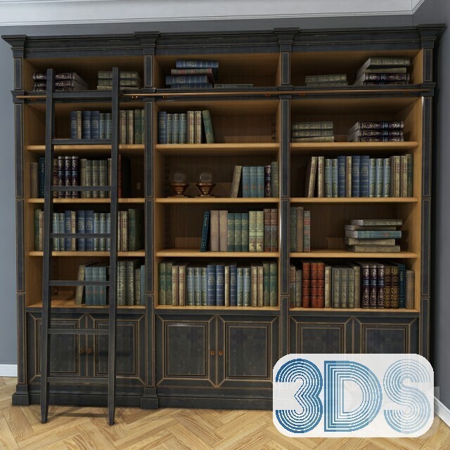 76 Bookcase 3d Models Vol.01