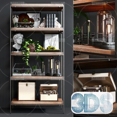 76 Bookcase 3d Models Vol.01