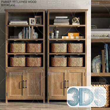 76 Bookcase 3d Models Vol.01