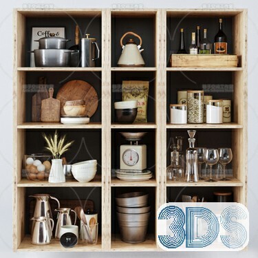 76 Bookcase 3d Models Vol.01