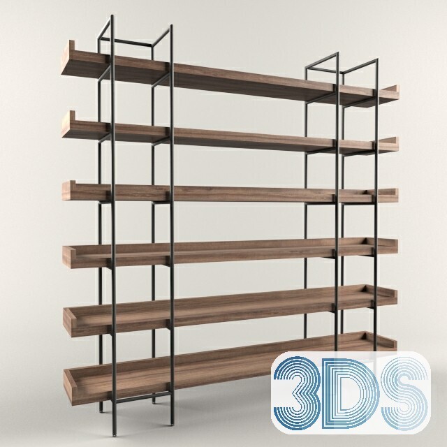 76 Bookcase 3d Models Vol.01