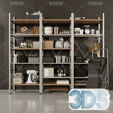 76 Bookcase 3d Models Vol.01
