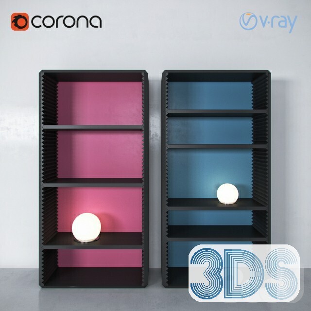 76 Bookcase 3d Models Vol.01