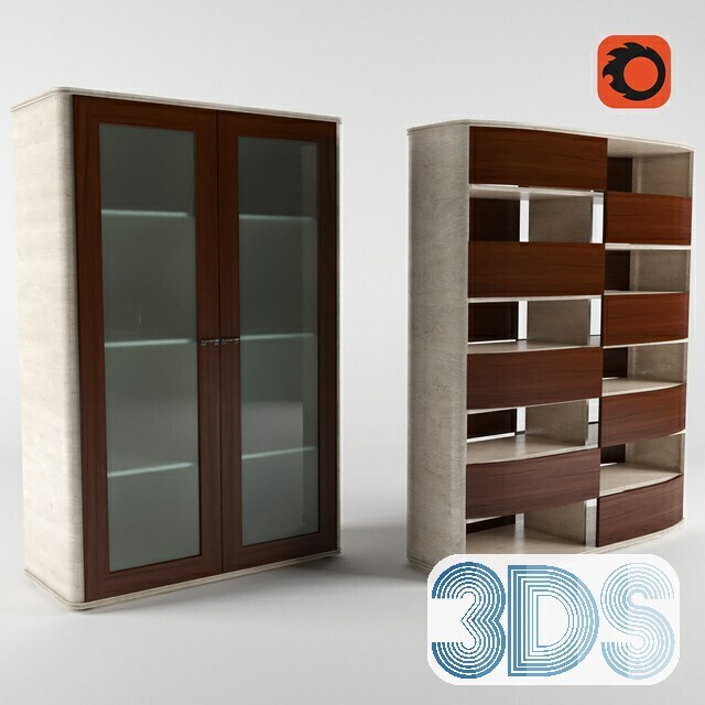76 Bookcase 3d Models Vol.01