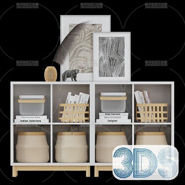76 Bookcase 3d Models Vol.01