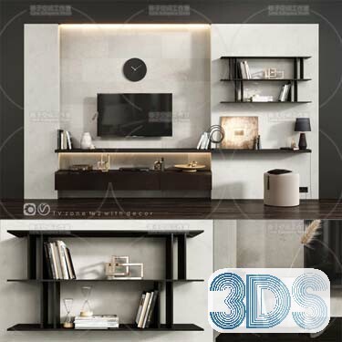 76 Bookcase 3d Models Vol.01