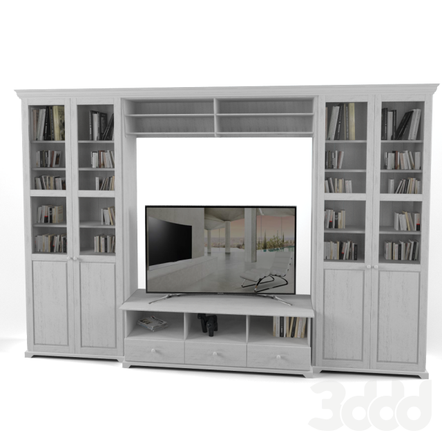 76 Bookcase 3d Models Vol.01