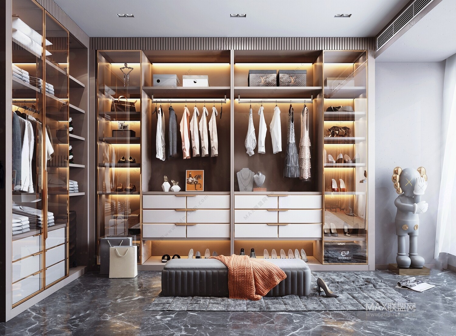 24 Closet 3d Models Vol.04 . Vray