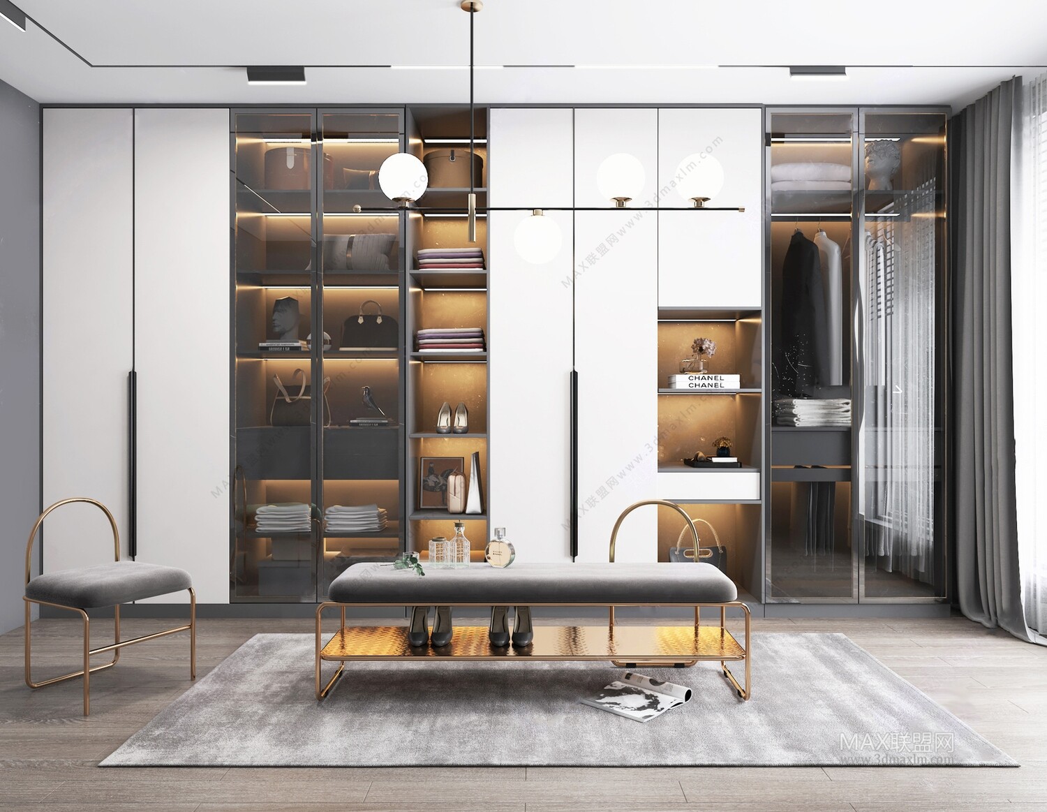 24 Closet 3d Models Vol.04 . Vray