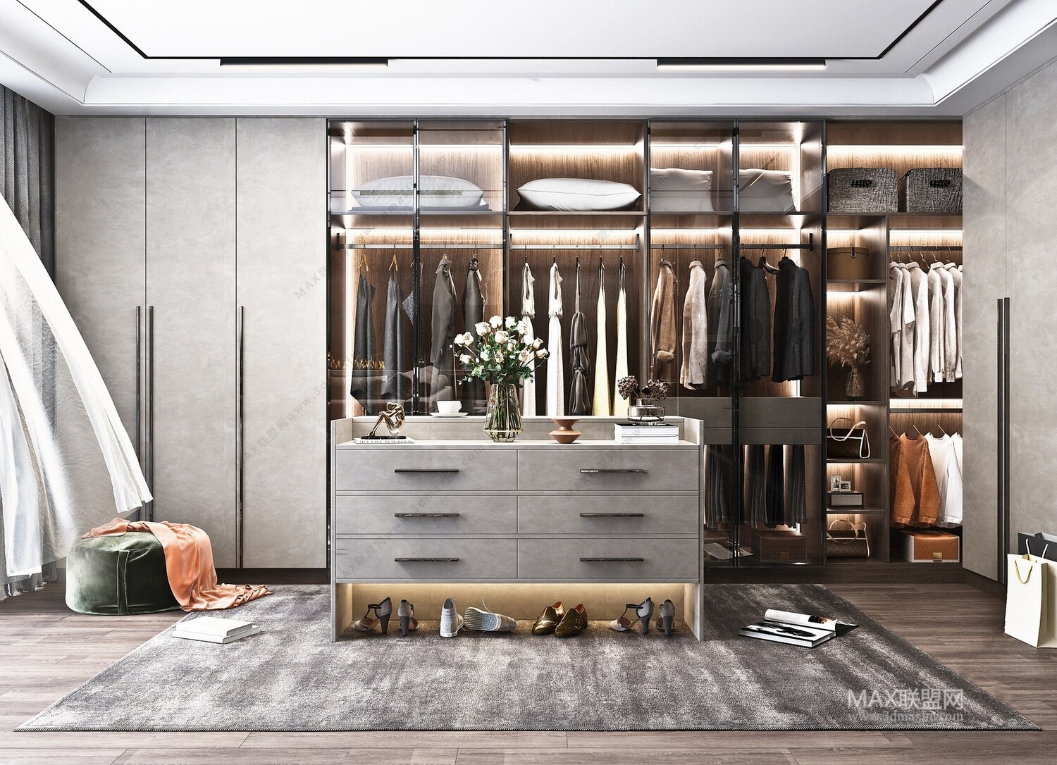 24 Closet 3d Models Vol.04 . Vray