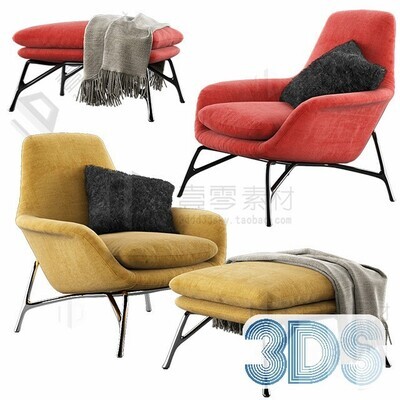 Armchair 3d models 13. Vray &amp; Co.ro.na