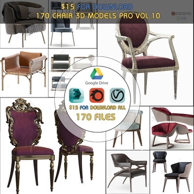 170 Chair 3d Models pro vol.10
