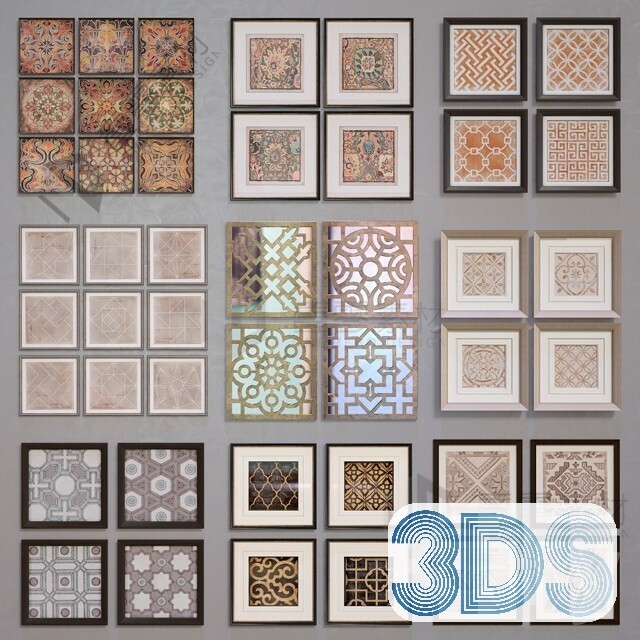 53 Wall Decor 3d Models Pro Vol.04