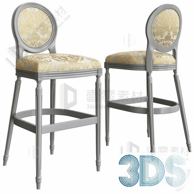 123 Bar Stool 3d Models Vol.05
