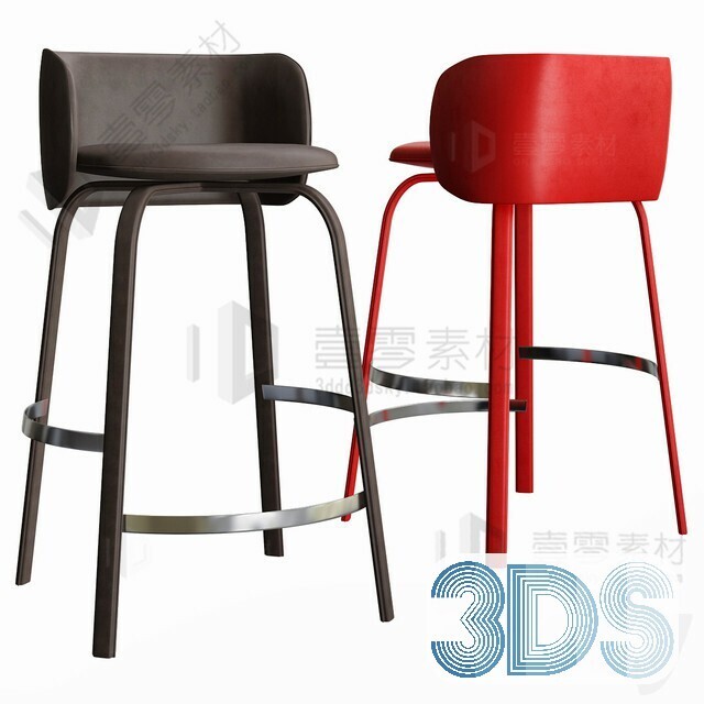123 Bar Stool 3d Models Vol.05