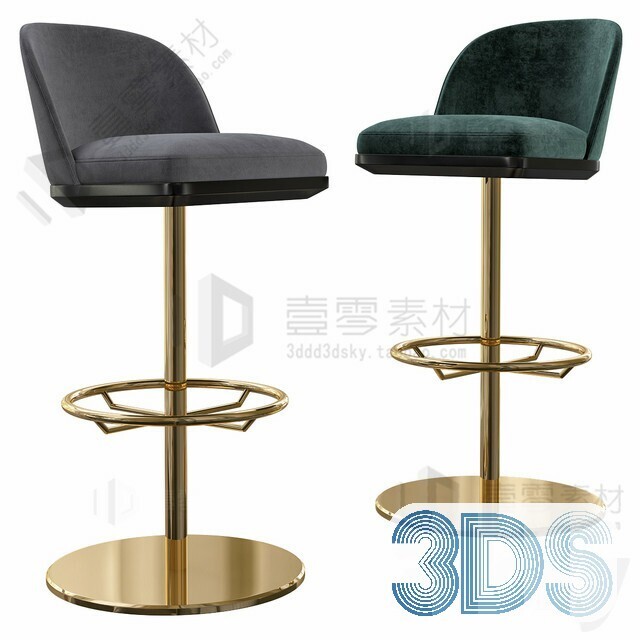 123 Bar Stool 3d Models Vol.05
