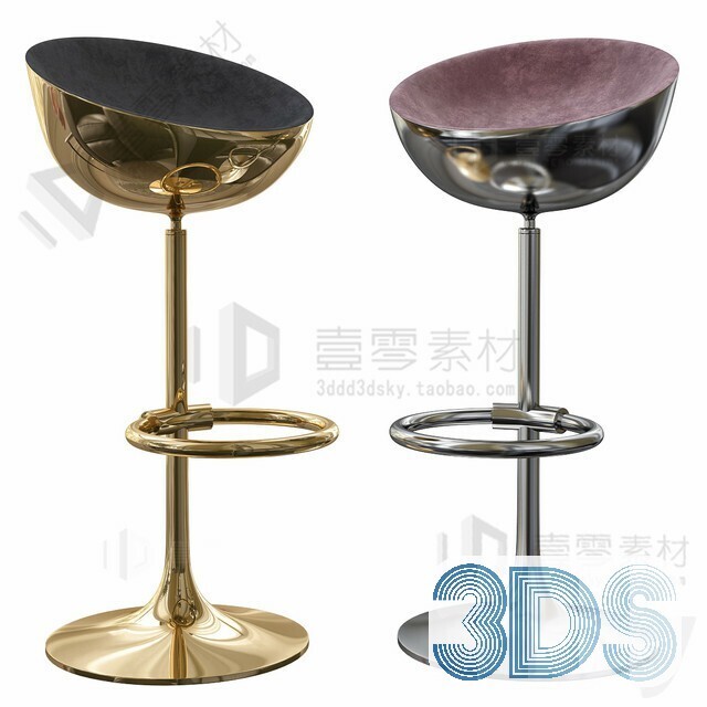123 Bar Stool 3d Models Vol.05