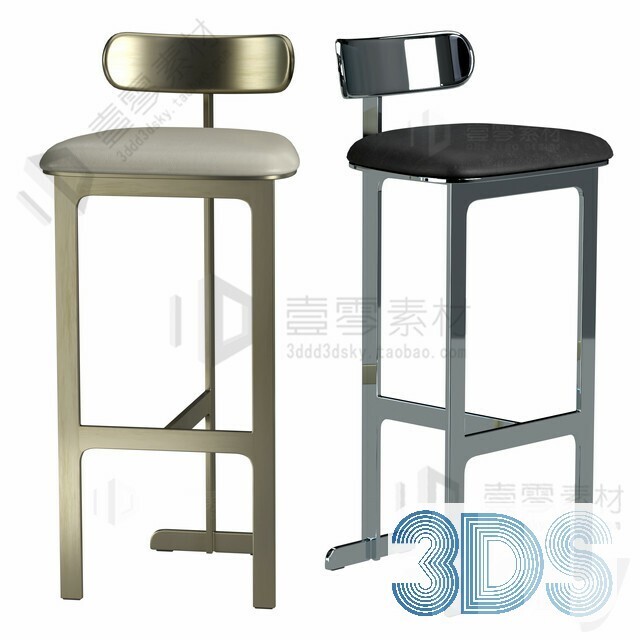 123 Bar Stool 3d Models Vol.05