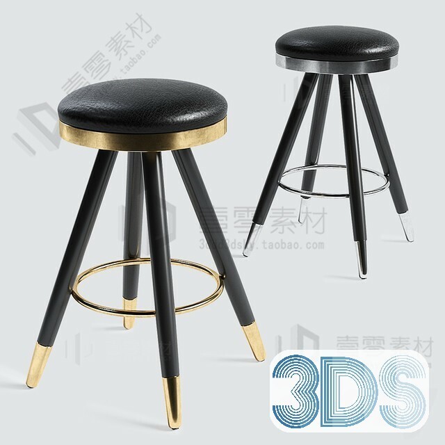 123 Bar Stool 3d Models Vol.05