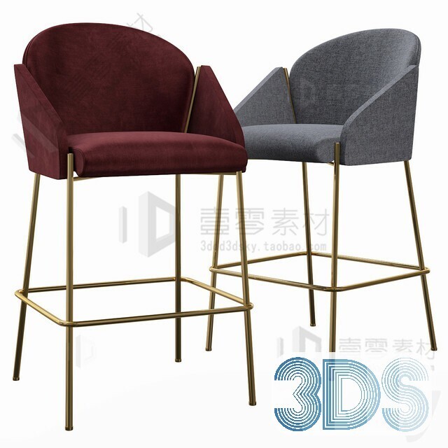 123 Bar Stool 3d Models Vol.05