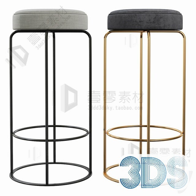 123 Bar Stool 3d Models Vol.05