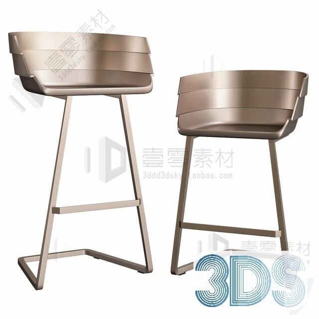 123 Bar Stool 3d Models Vol.05