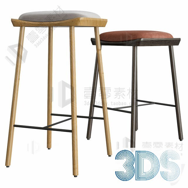123 Bar Stool 3d Models Vol.05