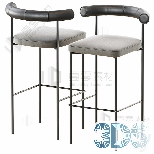 123 Bar Stool 3d Models Vol.05