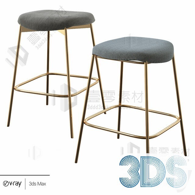 123 Bar Stool 3d Models Vol.05