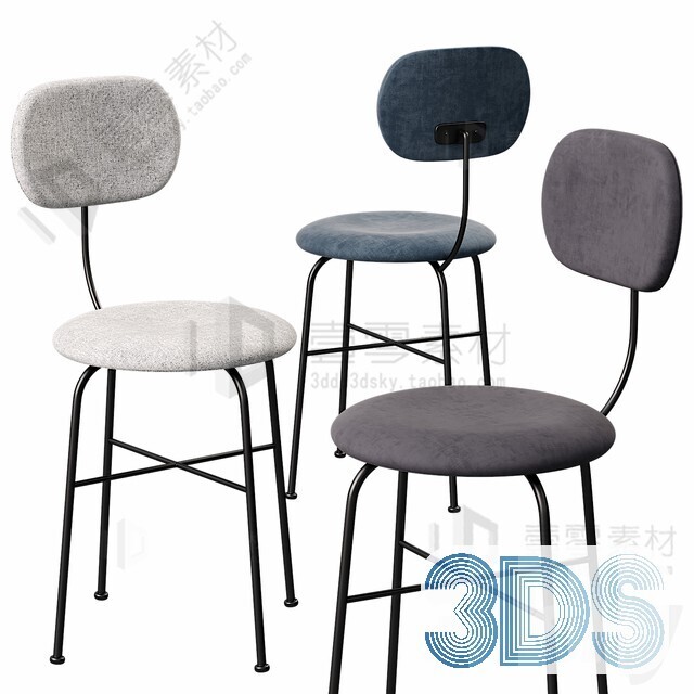 123 Bar Stool 3d Models Vol.05