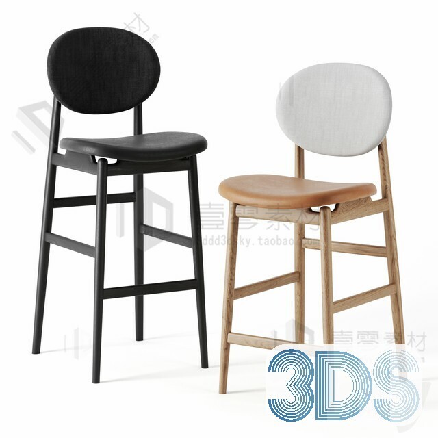 123 Bar Stool 3d Models Vol.05