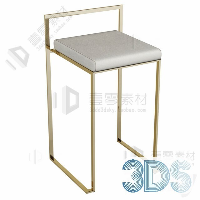 123 Bar Stool 3d Models Vol.05