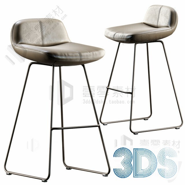 123 Bar Stool 3d Models Vol.05