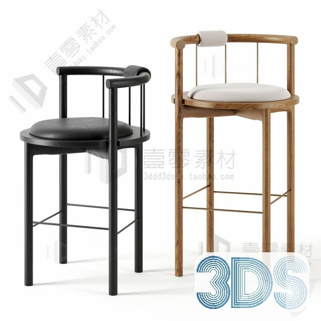 123 Bar Stool 3d Models Vol.05