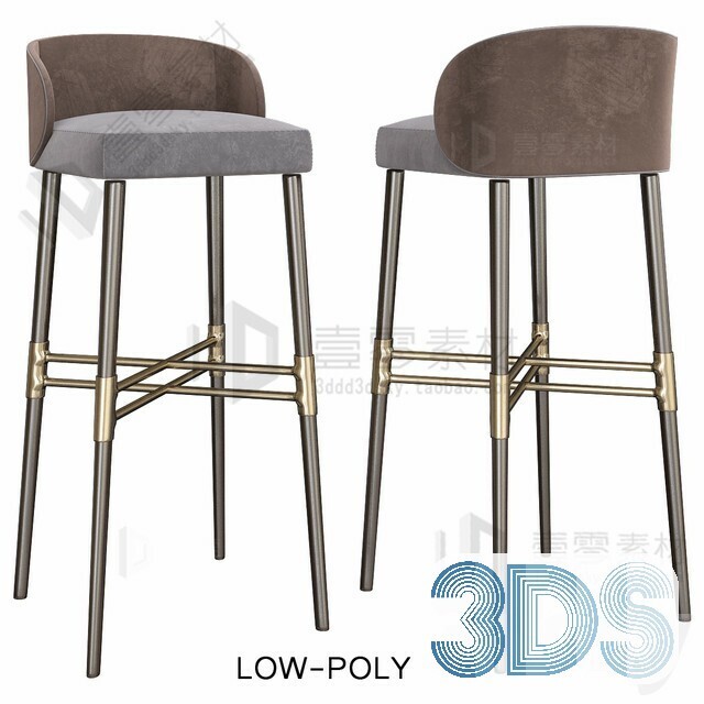 123 Bar Stool 3d Models Vol.05