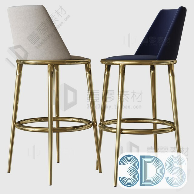 123 Bar Stool 3d Models Vol.05