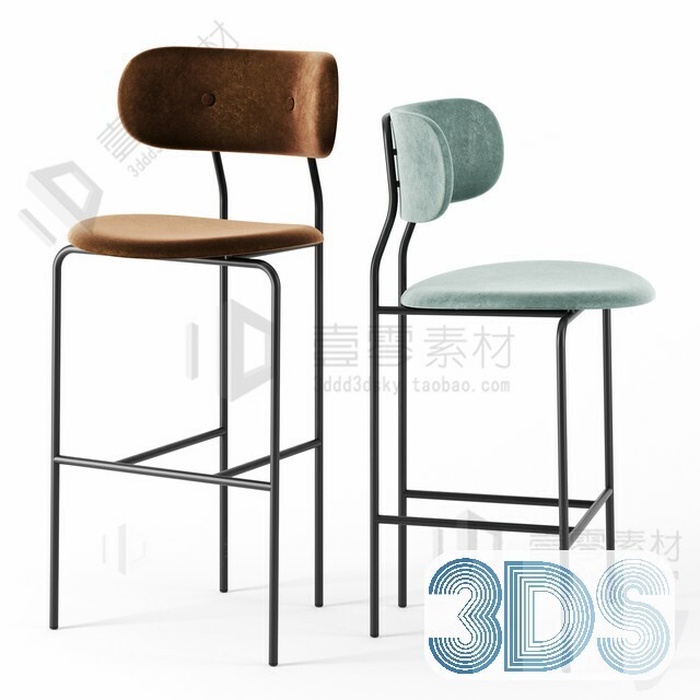 123 Bar Stool 3d Models Vol.05