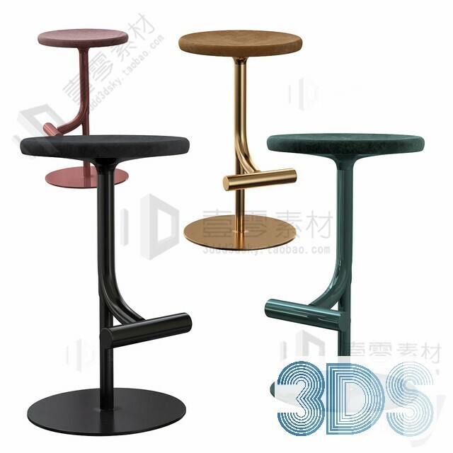 123 Bar Stool 3d Models Vol.05