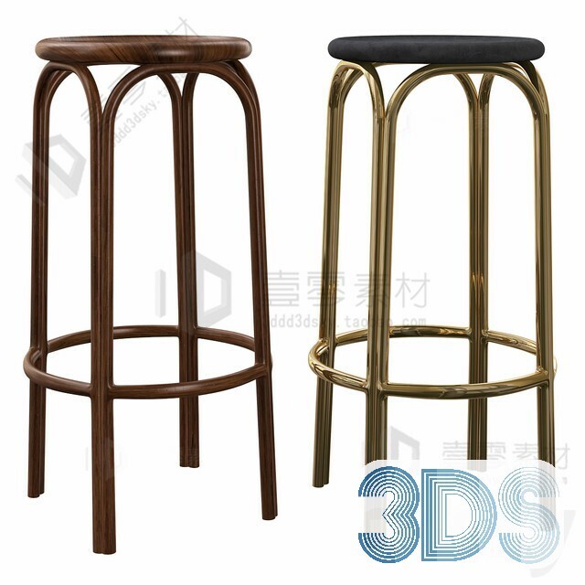 123 Bar Stool 3d Models Vol.05