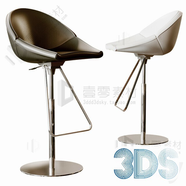 123 Bar Stool 3d Models Vol.05