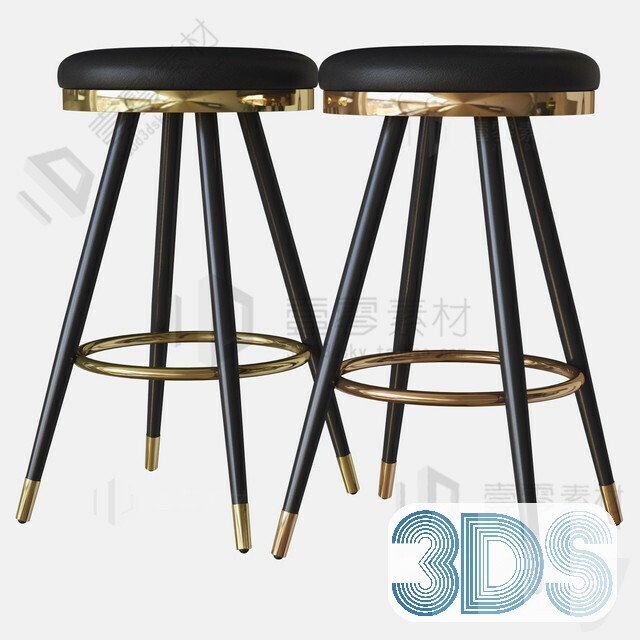 123 Bar Stool 3d Models Vol.05