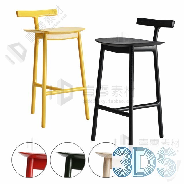 123 Bar Stool 3d Models Vol.05