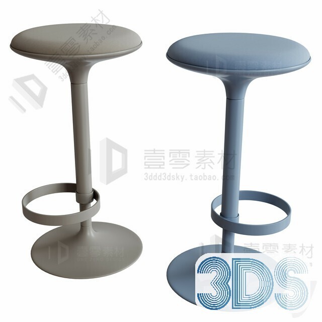 123 Bar Stool 3d Models Vol.05