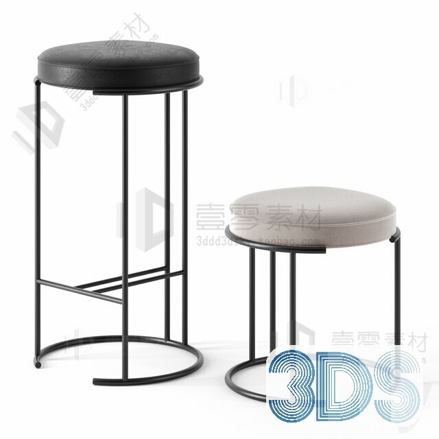 123 Bar Stool 3d Models Vol.05