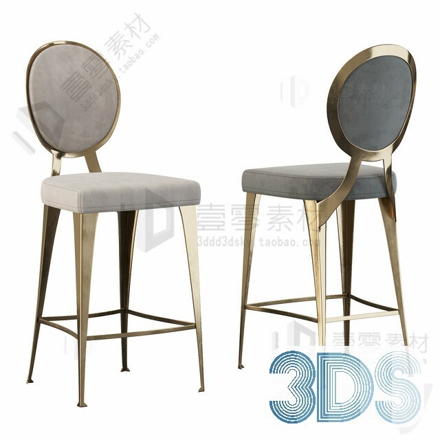 123 Bar Stool 3d Models Vol.05
