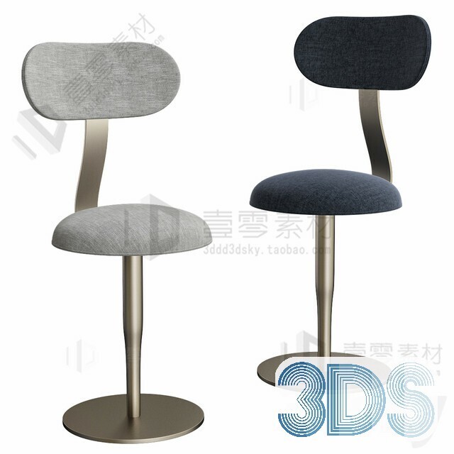 123 Bar Stool 3d Models Vol.05